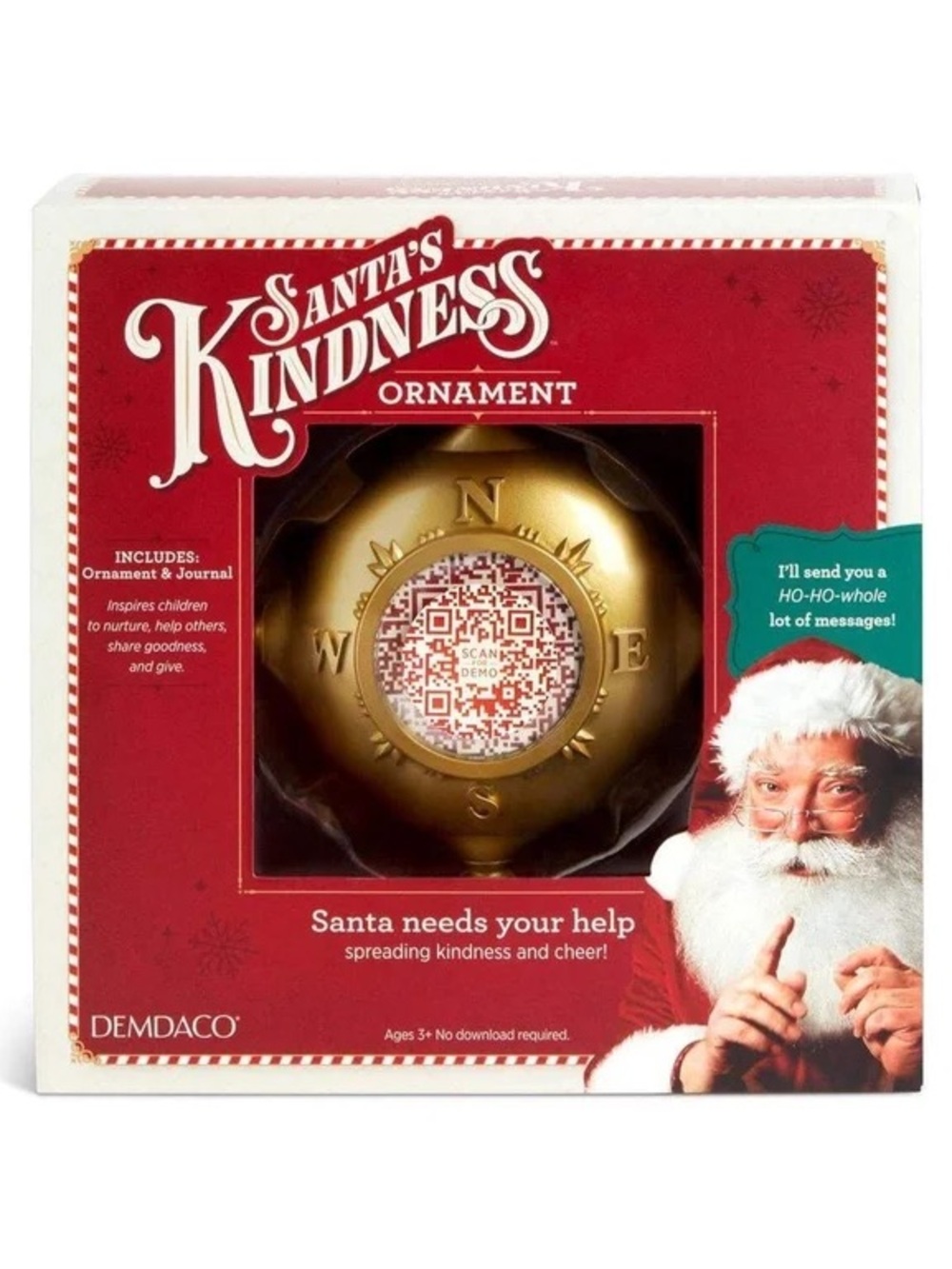 Santa’s Kindness Ornament & Journal